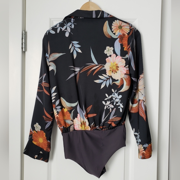 Zara Floral Bodysuit Sz S - Picture 4 of 8